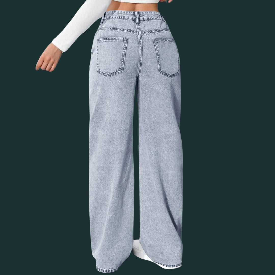 Hanna – luźne dżinsy typu wide leg