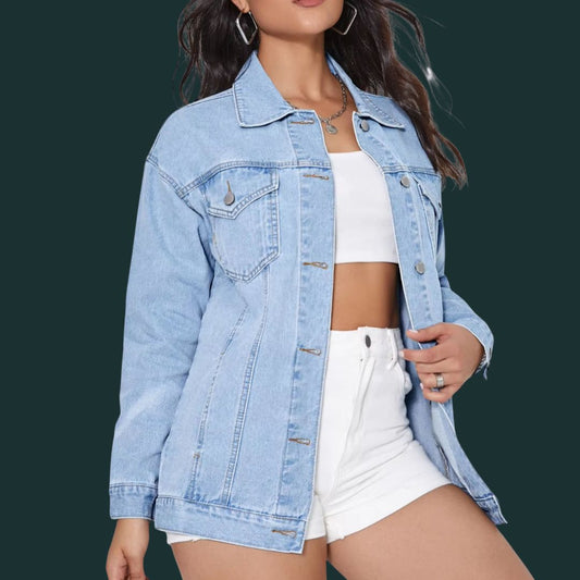 Patrycja – stylowa kurtka dżinsowa typu oversize