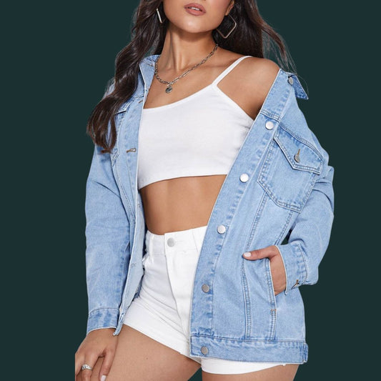 Patrycja – stylowa kurtka dżinsowa typu oversize