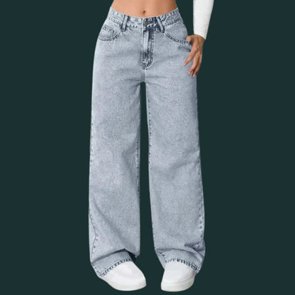 Hanna – luźne dżinsy typu wide leg