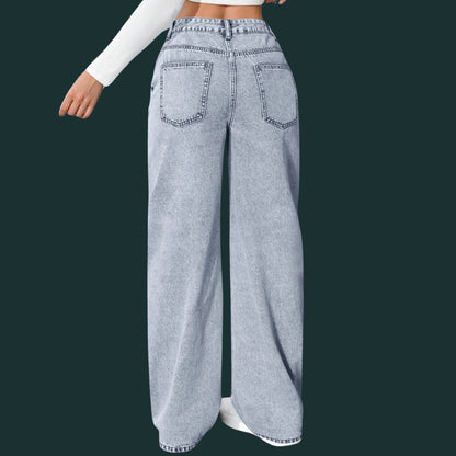 Hanna – luźne dżinsy typu wide leg