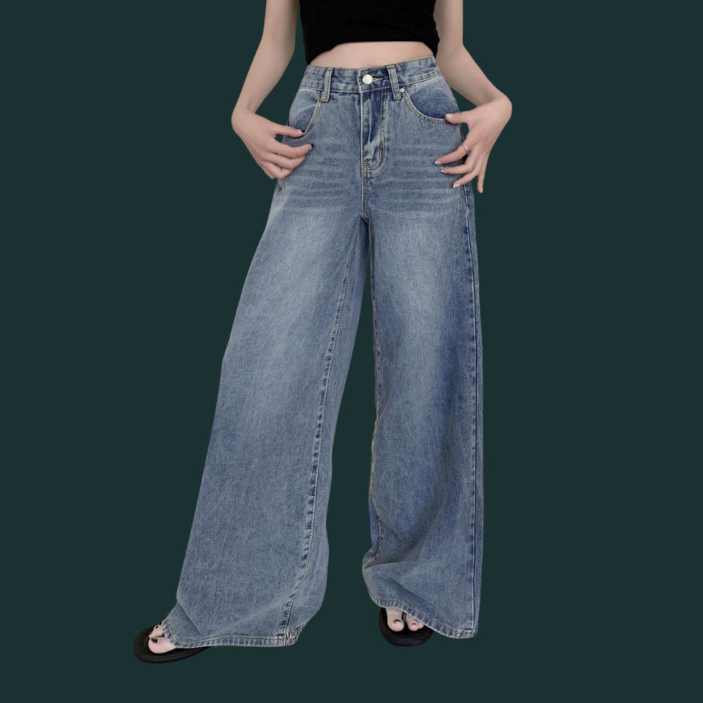 Klaudia – stylowe dżinsy typu wide leg