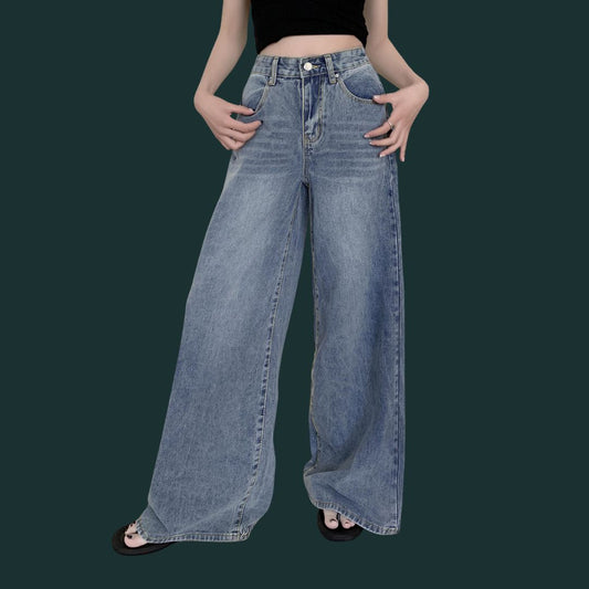 Klaudia – stylowe dżinsy typu wide leg