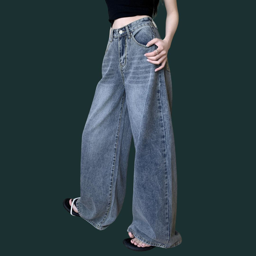 Klaudia – stylowe dżinsy typu wide leg