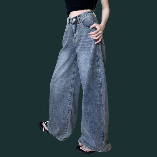 Klaudia – stylowe dżinsy typu wide leg
